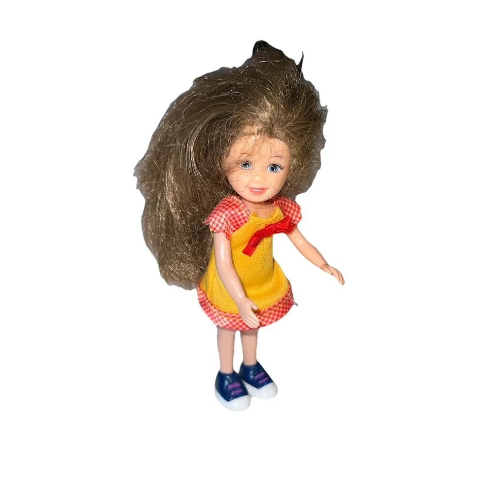 2009 Ty Li'l Ones Chic‎ Boutique Doll M1210 Yellow Gingham Dress 4